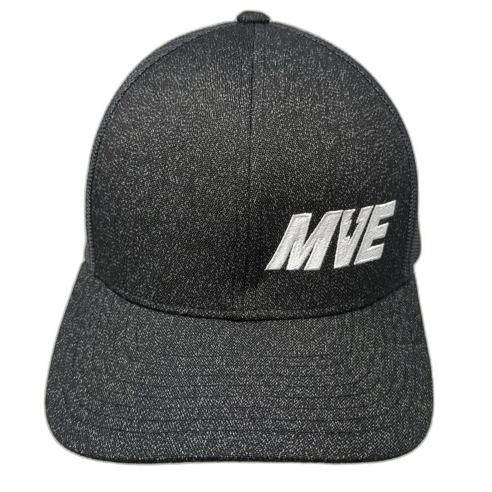 Pacific Headwear Trucker Hat Black One Size Snapback MVE Embroidery Mesh Back